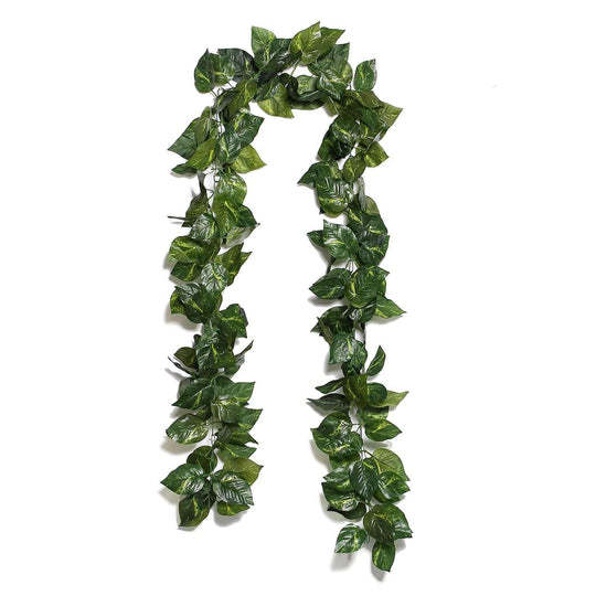 8 ft 3D Artificial Pothos Greenery Chain Garland - Green ARTI_202_POTHO