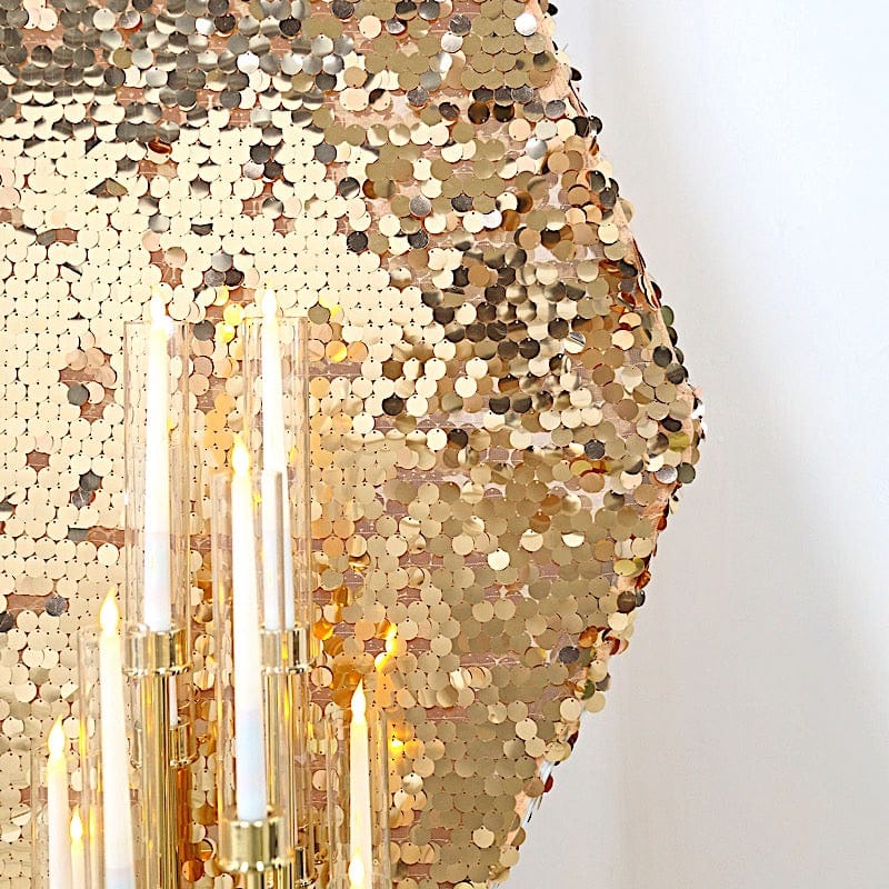 8 ft Big Payette Sequin Hexagon Backdrop Stand Cover Wedding Decorations