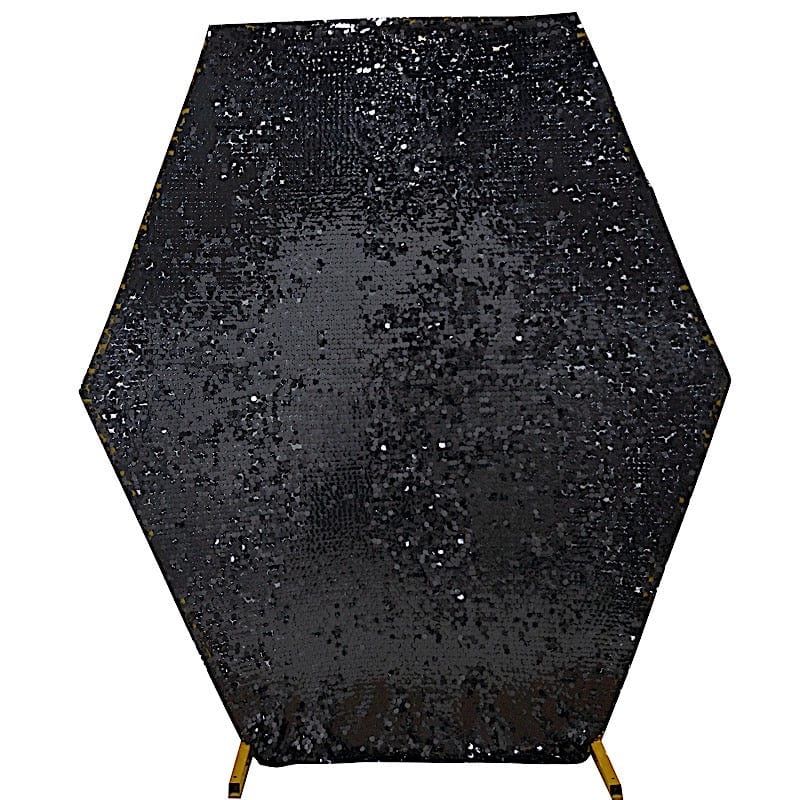 8 ft Big Payette Sequin Hexagon Backdrop Stand Cover Wedding Decorations