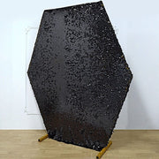 8 ft Big Payette Sequin Hexagon Backdrop Stand Cover Wedding Decorations