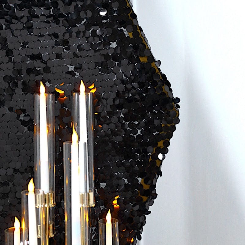 8 ft Big Payette Sequin Hexagon Backdrop Stand Cover Wedding Decorations