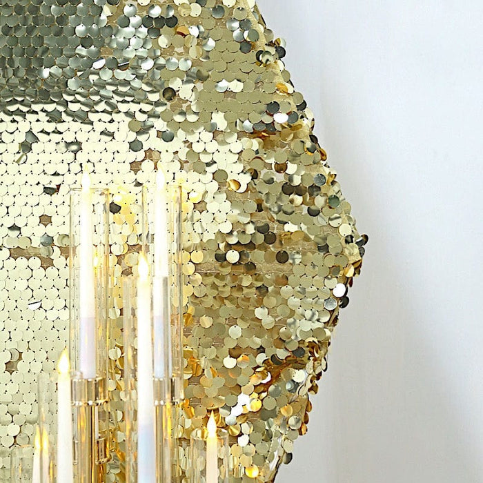 8 ft Big Payette Sequin Hexagon Backdrop Stand Cover Wedding Decorations