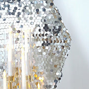 8 ft Big Payette Sequin Hexagon Backdrop Stand Cover Wedding Decorations