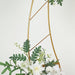 8 ft Curved Metal Floral Display Frame Wedding Arch Backdrop Stand - Gold BKDP_STND_14_M_GOLD