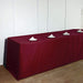 8 ft Fitted Polyester Tablecloth 96" x 30" x 30" - Burgundy TAB_FIT8_BURG