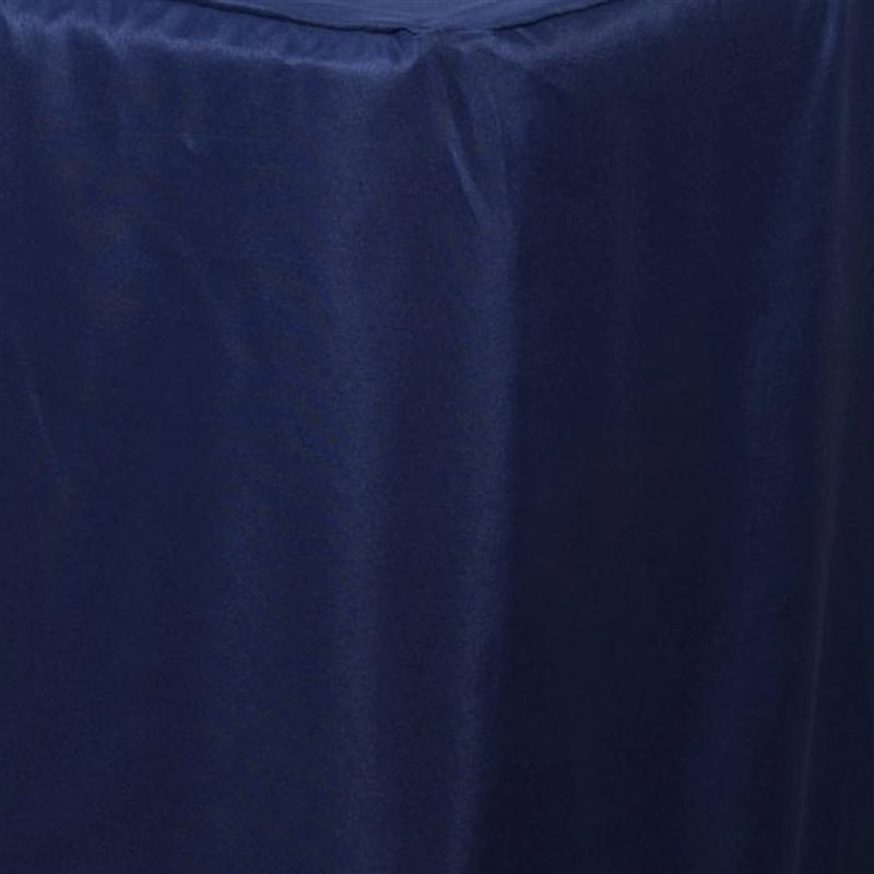 8 ft Fitted Polyester Tablecloth 96" x 30" x 30" - Navy Blue TAB_FIT8_NAVY