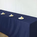 8 ft Fitted Polyester Tablecloth 96" x 30" x 30" - Navy Blue TAB_FIT8_NAVY