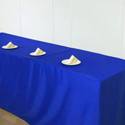 8 ft Fitted Polyester Tablecloth 96" x 30" x 30" - Royal Blue TAB_FIT8_ROY
