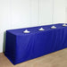 8 ft Fitted Polyester Tablecloth 96" x 30" x 30" - Royal Blue TAB_FIT8_ROY