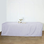 8 ft Fitted Polyester Tablecloth 96" x 30" x 30"
