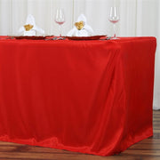 8 ft Fitted Polyester Tablecloth 96" x 30" x 30"