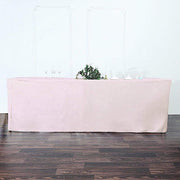 8 ft Fitted Polyester Tablecloth 96" x 30" x 30"