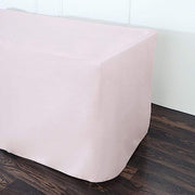 8 ft Fitted Polyester Tablecloth 96" x 30" x 30"