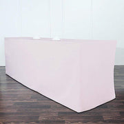 8 ft Fitted Polyester Tablecloth 96" x 30" x 30"
