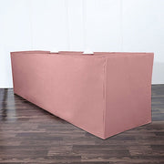 8 ft Fitted Polyester Tablecloth 96" x 30" x 30"