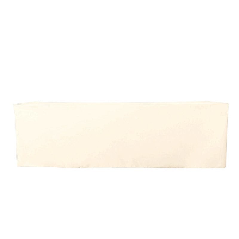 8 ft Fitted Polyester Tablecloth 96" x 30" x 30"