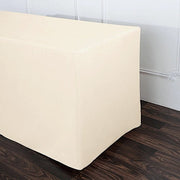 8 ft Fitted Polyester Tablecloth 96" x 30" x 30"