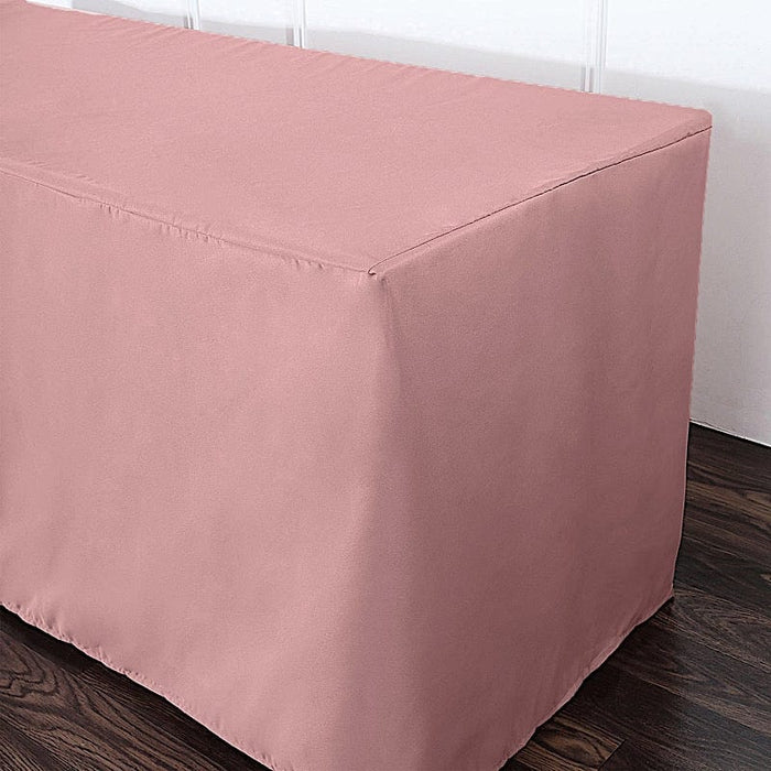 8 ft Fitted Polyester Tablecloth 96" x 30" x 30" TAB_FIT8_080