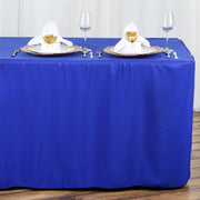 8 ft Fitted Polyester Tablecloth 96" x 30" x 30" - Royal Blue TAB_FIT8_ROY