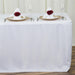 8 ft Fitted Polyester Tablecloth 96" x 30" x 30" - White TAB_FIT8_WHT