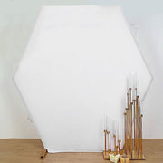 8 ft Fitted Spandex Hexagon Backdrop Stand Cover Wedding Decorations