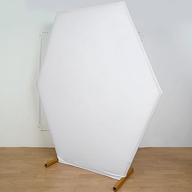 8 ft Fitted Spandex Hexagon Backdrop Stand Cover Wedding Decorations