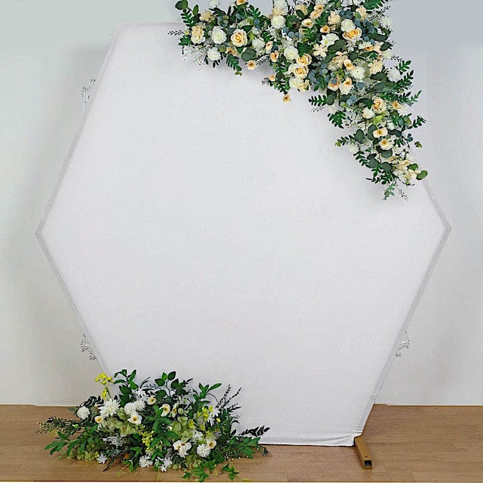 8 ft Fitted Spandex Hexagon Backdrop Stand Cover Wedding Decorations
