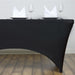8 ft Fitted Spandex Tablecloth 96" x 30" x 30" - Black TAB_REC_SPX8FT_BLK