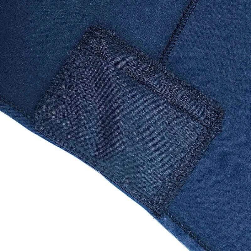 8 ft Fitted Spandex Tablecloth 96" x 30" x 30" - Navy Blue TAB_REC_SPX8FT_NAVY