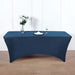 8 ft Fitted Spandex Tablecloth 96" x 30" x 30" - Navy Blue TAB_REC_SPX8FT_NAVY