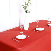 8 ft Fitted Spandex Tablecloth 96" x 30" x 30" - Red TAB_REC_SPX8FT_RED
