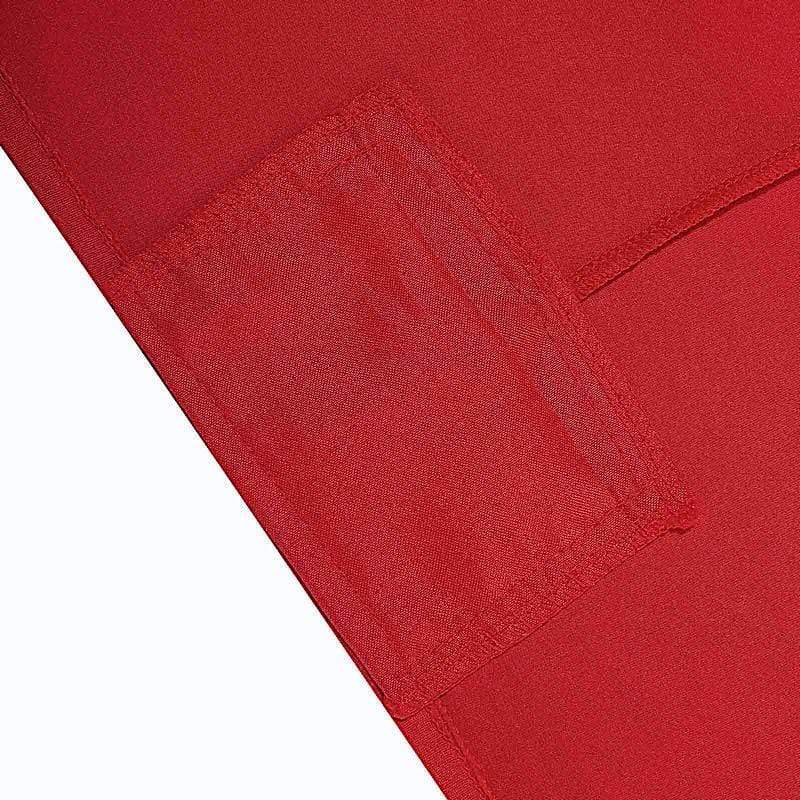 8 ft Fitted Spandex Tablecloth 96" x 30" x 30" - Red TAB_REC_SPX8FT_RED