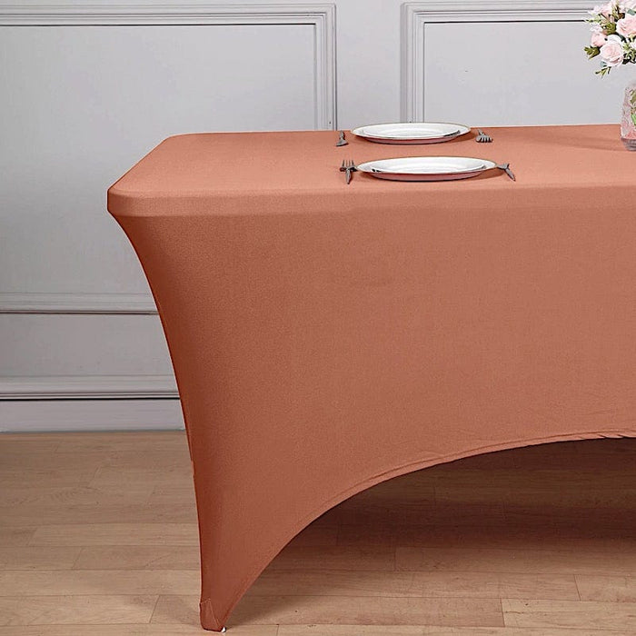 8 ft Fitted Spandex Tablecloth 96" x 30" x 30"