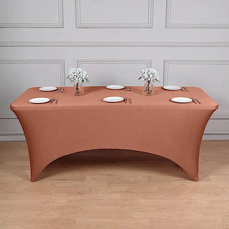 8 ft Fitted Spandex Tablecloth 96" x 30" x 30"
