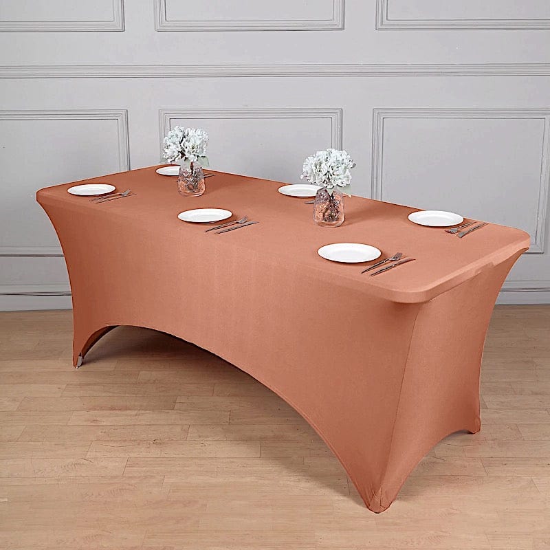 8 ft Fitted Spandex Tablecloth 96" x 30" x 30"
