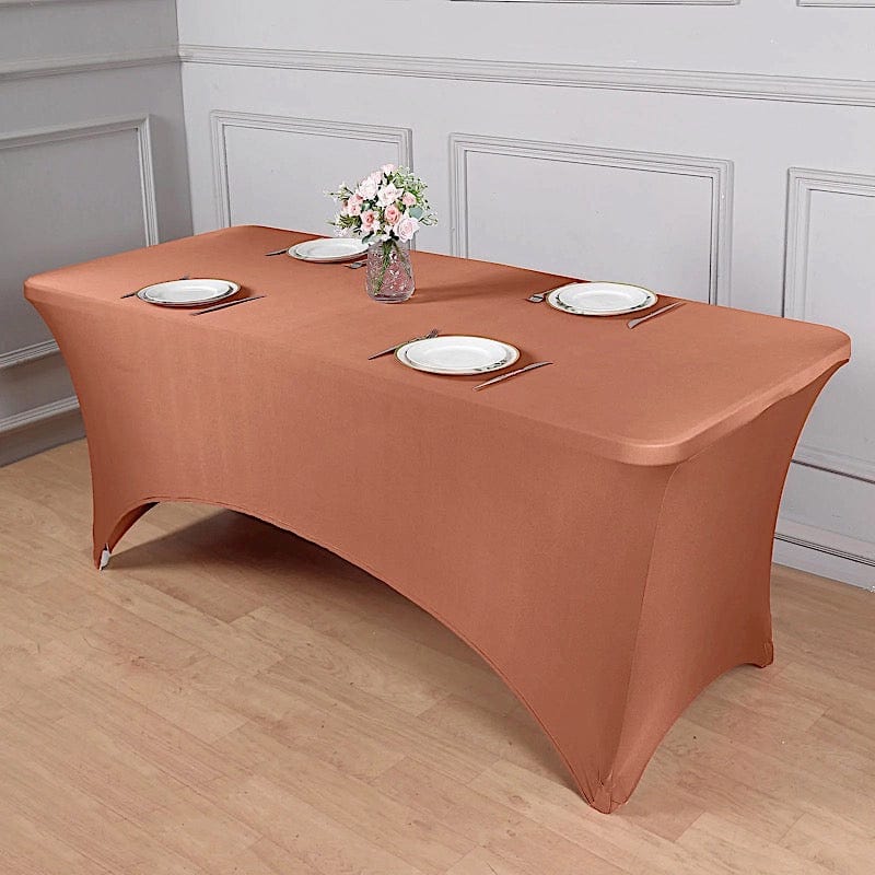 8 ft Fitted Spandex Tablecloth 96" x 30" x 30"