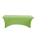 8 ft Fitted Spandex Tablecloth 96" x 30" x 30" - Apple Green TAB_REC_SPX8FT_APPL