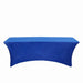 8 ft Fitted Spandex Tablecloth 96" x 30" x 30" - Royal Blue TAB_REC_SPX8FT_ROY