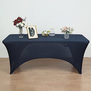 8 ft Fitted Spandex Tablecloth Open Back Rectangular Table Cover