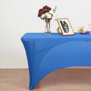 8 ft Fitted Spandex Tablecloth Open Back Rectangular Table Cover