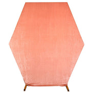 8 ft Fitted Velvet Hexagon Backdrop Stand Cover Wedding Decorations BKDP_STNDHEX1_VEL_080