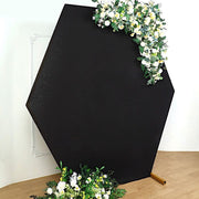 8 ft Metallic Double-sided Spandex Hexagon Backdrop Stand Cover Wedding Decorations