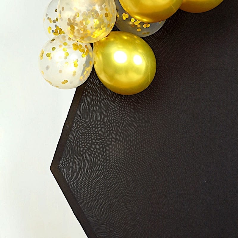 8 ft Metallic Double-sided Spandex Hexagon Backdrop Stand Cover Wedding Decorations