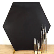 8 ft Metallic Double-sided Spandex Hexagon Backdrop Stand Cover Wedding Decorations