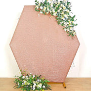 8 ft Metallic Spandex Hexagon Backdrop Stand Cover Wedding Decorations