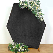 8 ft Metallic Spandex Hexagon Backdrop Stand Cover Wedding Decorations