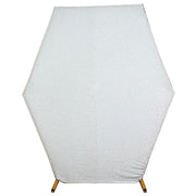8 ft Metallic Spandex Hexagon Backdrop Stand Cover Wedding Decorations