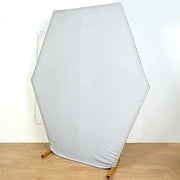 8 ft Metallic Spandex Hexagon Backdrop Stand Cover Wedding Decorations