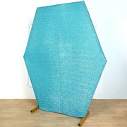 8 ft Metallic Spandex Hexagon Backdrop Stand Cover Wedding Decorations