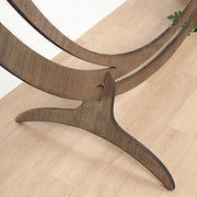 8 ft Round Natural Wood Wedding Arch Backdrop Stand - Brown BKDP_STNDCIR2_NAT